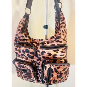 VTG Y2K Icing Leopard Print Multi-Pocket Hobo Bag – Cyber Y2K Baddie Style